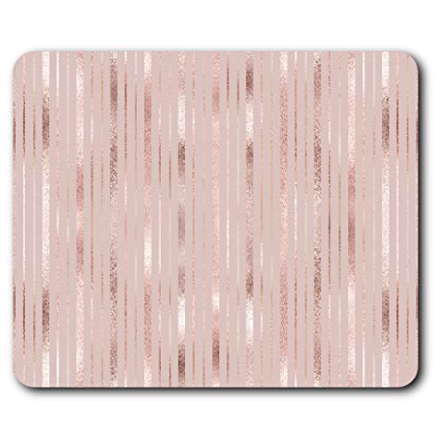 Destination Vinyl ltd Elegant Geometric Rose Gold Mouse Mat Pad Computer PC Laptop Gaming Office Home Desk Accessory Gadget 21494