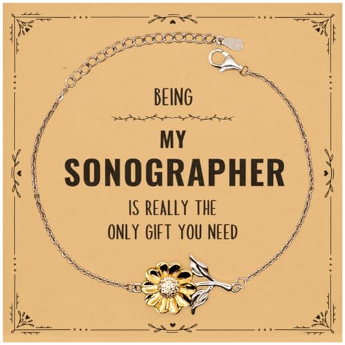 Sonographer Christmas Gifts Coworker, To My Sonographer Keychain Message Card Gifts, Birthday Gifts For Sonographer Being My Sonographer is really the only gift you need