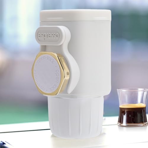 Cafetera portátil manual 100 ml para café molido y cápsulas miniatura 4