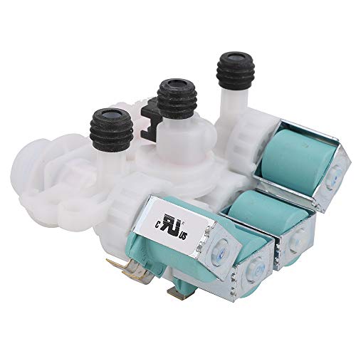 W11165546 Washer Water Inlet Valve for Whirlpool Kenmore- Replace 33090105 W10599423 W10758828 W10839828 W11096267 W11165546VP