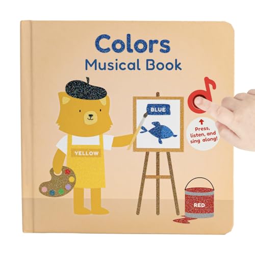 Cali's Books Colors - Interactive Sing Along Book for 1 Year Old | Musical Sound Book for Toddlers 1-3 | Learn Colors & Cause and Effect | 6 Nursery Rhymes & Songs | New Songs and New Lyrics