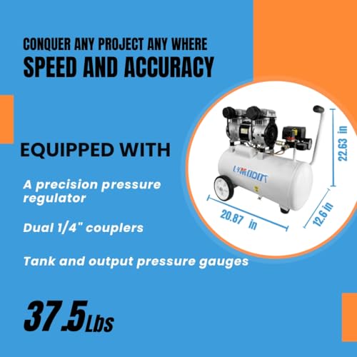 Portable 8 Gal Aluminum Tank Compressor