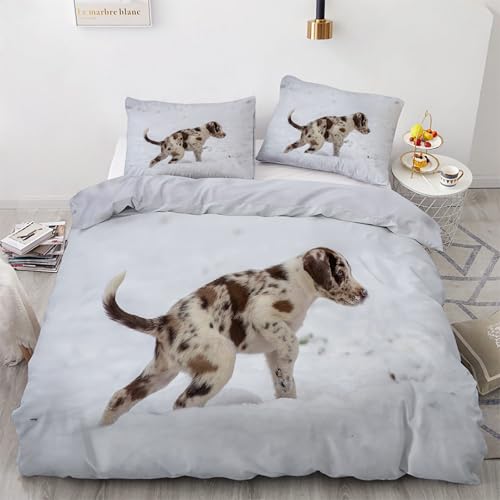 Housse de couette 240x260 Dalmatien parure lit microfibre