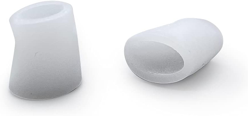 Pure Stride Gel Toe Tubes, Professional Foot Pads - Cushion Protectors for Hammer Toes, Bunions, Corn, Blisters - Toe Separator Cushions, 2 Pads (Small)