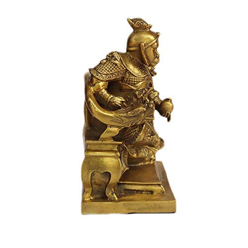 Statue de Sun Wukong en cuivre pur : objet de décoration d'artisanat d'art haut de gamme - 2