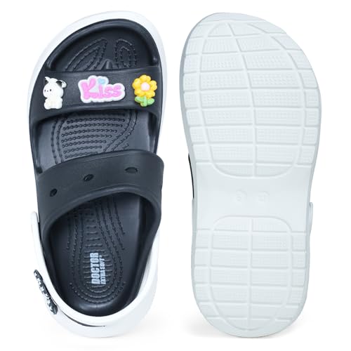 Image of DOCTOR EXTRA SOFT Women's Classic & Premium Casual Clogs /Sandals with Cute Charms for Adult | Comfortable & LightWeight| Stylish & Anti-Skid | Waterproof Everyday Cushion Slippers Girls /Ladies D-554