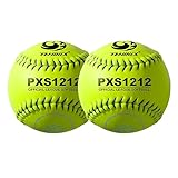 PHINIX Practice Softball Official Size and Weight Professional Quality (PXS1212-2Pack)