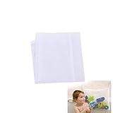 CALIDAD PREMIUM atractiva en busca de malla de poliéster tejido de red de almacenamiento de baño de juguete blanco se ve bien en cualquier cuarto de baño. Fácil instalación, con ventosas extra fuertes para mantener el almacenamiento de baño de juguete en su lugar.