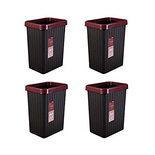 Poubelle de cuisine et bureau lot de 4 bacs pratiques pour optimiser l'espace