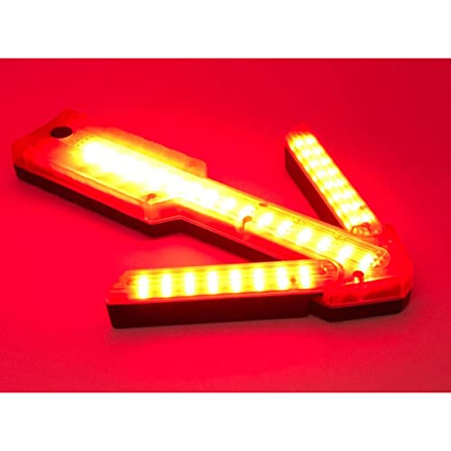 Foxfire Led Traffic Warning Arrow, 4 Flash Patterns, Visible 3/4 A Mile For Firefighters, First Responders, Construction Zones, Easy Traffic Direction #TOP3