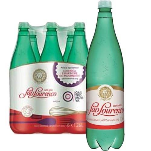 Água Mineral C/Gás Pet SÃO LOURENÇO 1,26L (6 unidades)