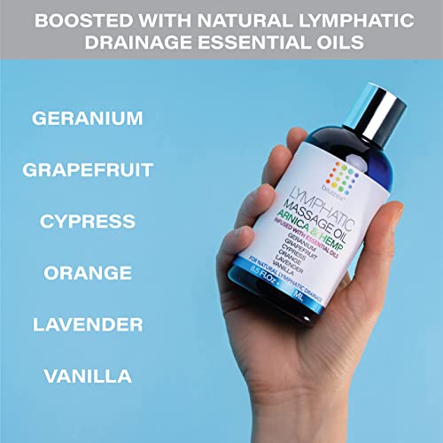 Image of Bruizex Lymphatic Drainage Massage Oil, Arnica & Hemp Seed,8.5 Oz
