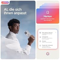 Motorola Edge 70 Smartphone (Robustes 6,67"-pOLED-Display mit Gorilla Glass 7i, 50-MP-Kamera, 12-512 GB, Wasser- und hitzebeständig, 68W-TurboPower-Aufladen), Pantone Cloud Dancer, inkl. Magnetcover – Ansicht 5