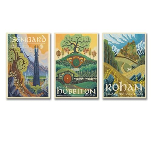 Affiche en toile Le Seigneur des Anneaux illustration artistique murale n7