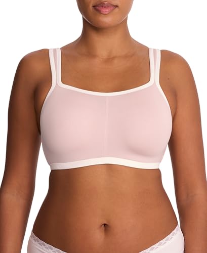 Natori Women's Yogi Convertible Sports Bra, Light Mocha/Light Ivory, 36DD
