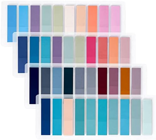 800 Pcs Sticky Tabs, 40 Colors Tabs for Annotating Books, Writable and Transparent Page Markers, Repositionable Annotation Tabs, Index Tabs for Book Markers, Classify Files