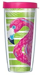 Flamingo On Lime Stripe