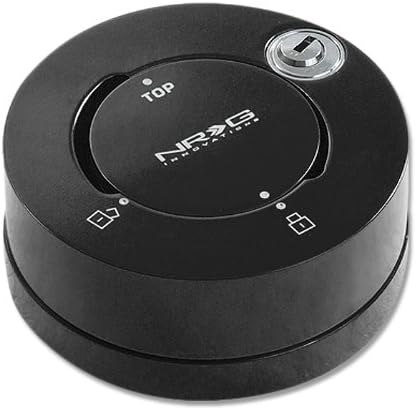 NRG Innovations SRK-101MB Quick Lock – Sgancio Rapido Per Volante, Nero Opaco, Compatibile 6 Fori, Con 2 Chiavi - 2