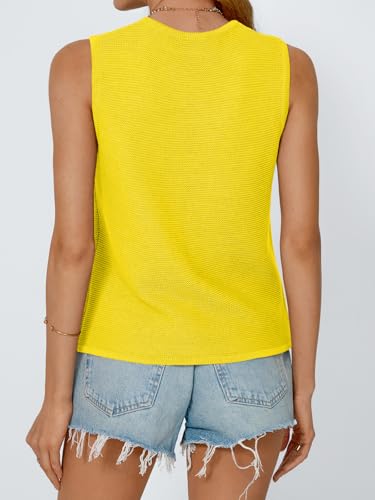 Image of LILLUSORY Womens Tie Front Tops Vacation Sweater Vest | Bohemian Style, Beach Resort Wear, Concert Western Outfits, Crochet Tops, Vacation Outfits, Cute Y2k Sleeveless 2026
