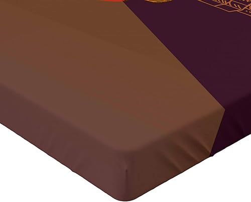 Miniatura 4 de Lunarable - Sábana bajera ajustable, diseño clásico de cine, con diseño de tipografía de cine, impresión de cine, funda de cama con bolsillo