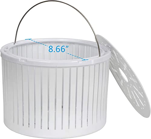 Oteymart Portable Washing Machine Mini Washer With Spin Dryer 5.7Lbs Washing Capacity, Durable Energy Saving, Rotary Controller, Compact Laundry Washer For Rv, Apartments, Dorms,Kitchen, Blue #TOP6