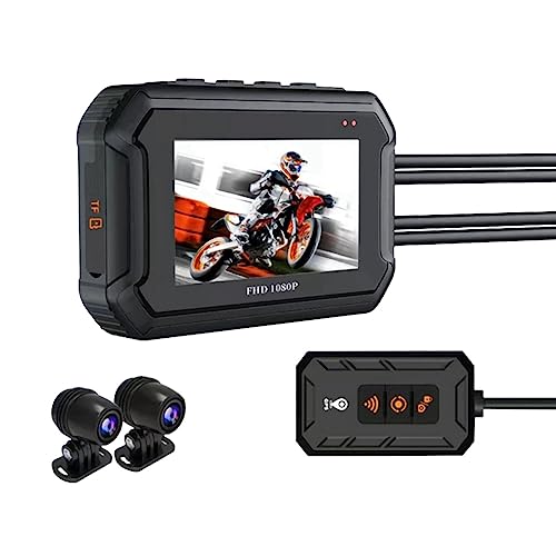 Caméra double moto 1080P avec enregistreur de conduite étanche