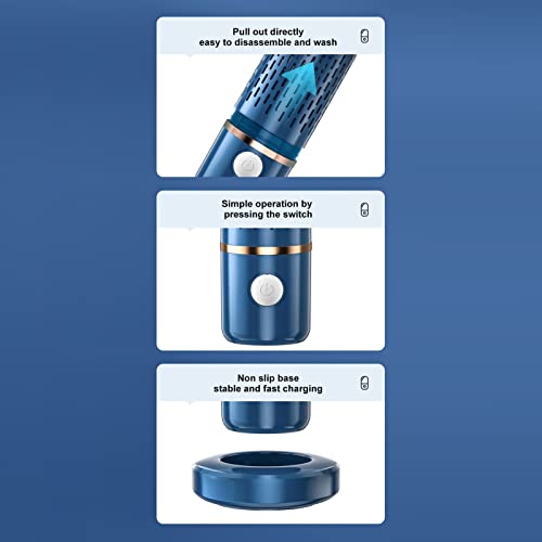 Fruit And Vegetable Cleaning Machine,Mini Food Purifier,Portable Multifunction Usb Auto Capsule Fruit Purifier For Kitchen (Color : Blue) #TOP2