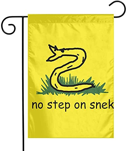 No Step On Snek Garden Flag 12X18inch Decoration Banner Decorative Sweet Home Yard Festival Outdoor