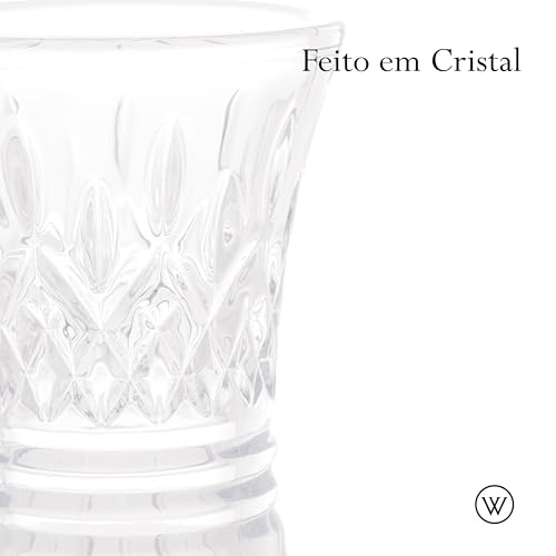 Vaso de cristal Lys Wolff 7x15cm