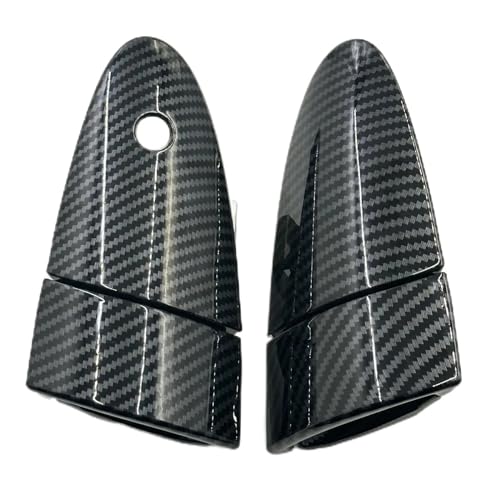 HYUDXH Manija de puerta de coche exterior/Ajuste for Honda CRZ CR-Z 2011-2015 Manijas exteriores de puerta Fibra de carbono Manija de Puerta Exterior(Left)