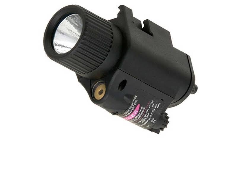 Trimax Linterna táctica con mira punto rojo integrado | Uso exclusivo deportivo. Linterna tipo laser para pistolas de aire y airsoft.