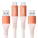 Maxonar 2Pack câble de charge rapide USB C 10Gbit/s données USB A câble de voiture Android 3.1A chargeur rapide câble de transfert de données pour Samsung Note20 Galaxy S23 Z Flip5 Pixel 8 1M orange