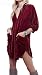 R.Vivimos Women Velvet Long sleeve Pocket Casual Short Dress