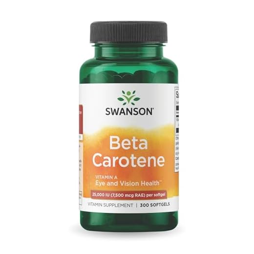 Swanson Beta‑Carotene 25,000 IU Softgels