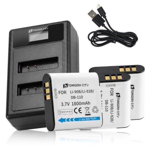 �Ή� LI-92B/90B Li90B SH-1 �J�����p�����o�b�e���[ 3 �Z�b�g DB-110 USB �[�d��t��6IF [���s�A���i] | SH-2 SH-3 SH-50 SH-60 TG-1 TG-1 Tough TG-1 His Tough T