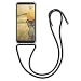 Produktbild kwmobile Necklace Case kompatibel mit Samsung Galaxy A6+/A6 Plus (2018) - Hülle Silikon mit Handykette - Band Handyhülle Transparent Schwarz