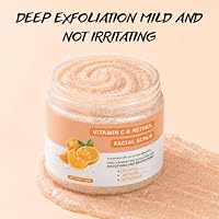 AOPEIBOTO Vitamin C and Retinol Face Scrub, Facial Scrub Exfoliating Clears Blackheads, Improve Dark Spot and Acne 100g/3.5oz — image 5