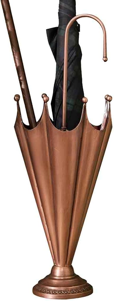 Dibor Copper Free-Standing Metal Brolly Umbrella Holder Hallway Rack Stand EA96