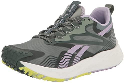 Reebok Women's Floatride Energy 4.0 Adventure Running Shoe, Harmony Green/Chalk Green/Purple Oasis, 8.5