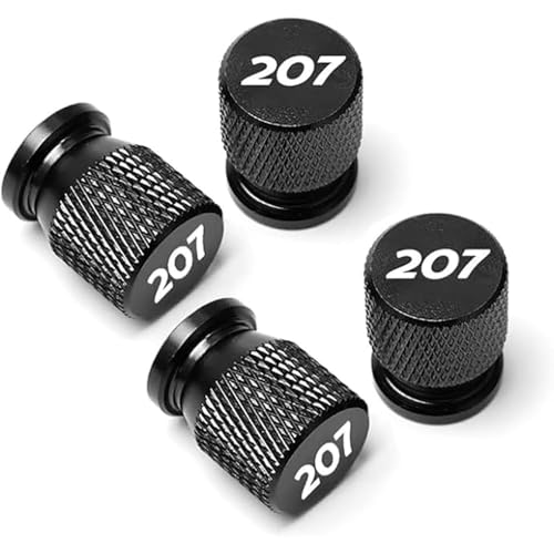 AIMXGBPS Tapones de válvula para neumáticos de Peugeot 207, Tapones Antipolvo, selladores anticorrosivos, Accesorios para Coche