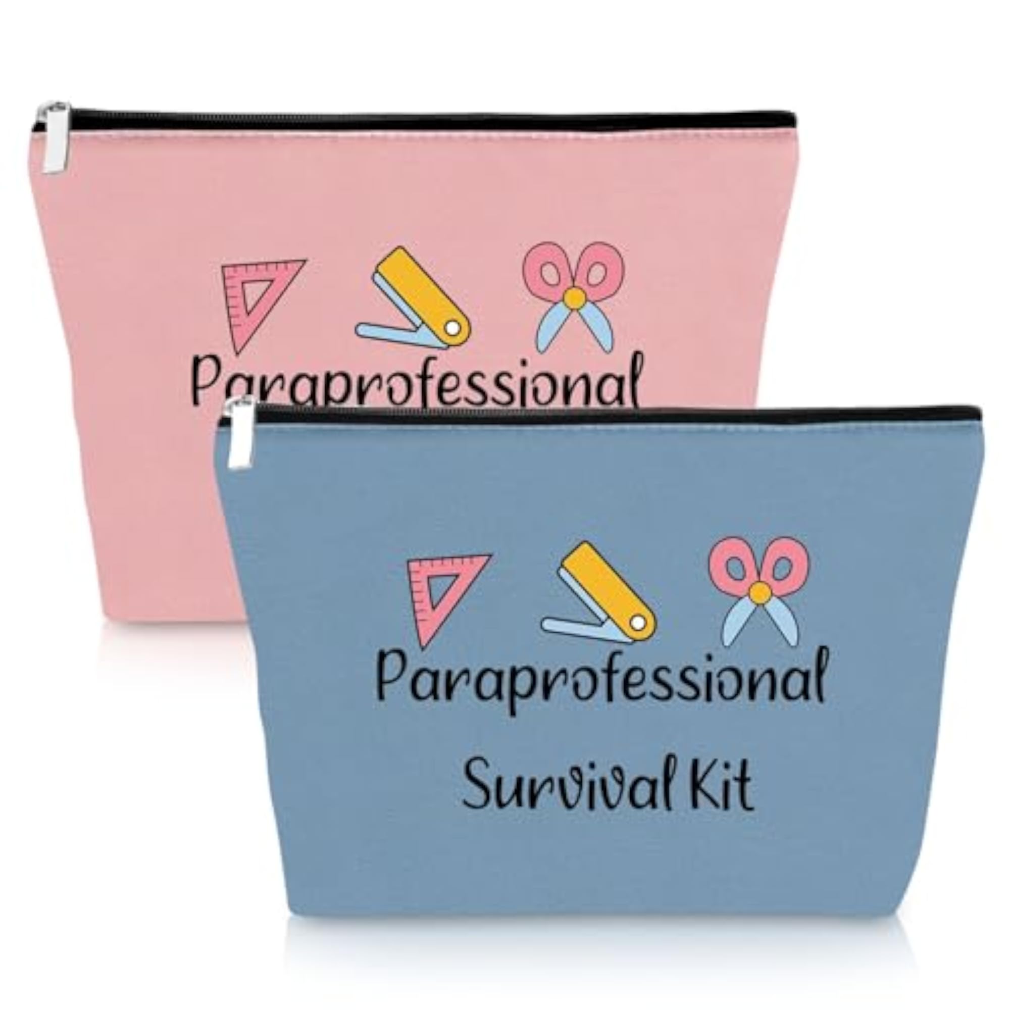 2 Pack Paraprofessional Gifts Makeup Bag Set