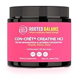 Happy Healthy Hippie Creatine HCl Powder with KSM-66 Ashwagandha | Vegan Creatine for Women | 38x Solubility vs Monohydrate | Hormone Balance | Minimal Bloat | Unflavored, 50 Servings