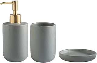 Bathroom Accessories Sets Ceramic Soap Dispenser Set with Soap Dish and ...