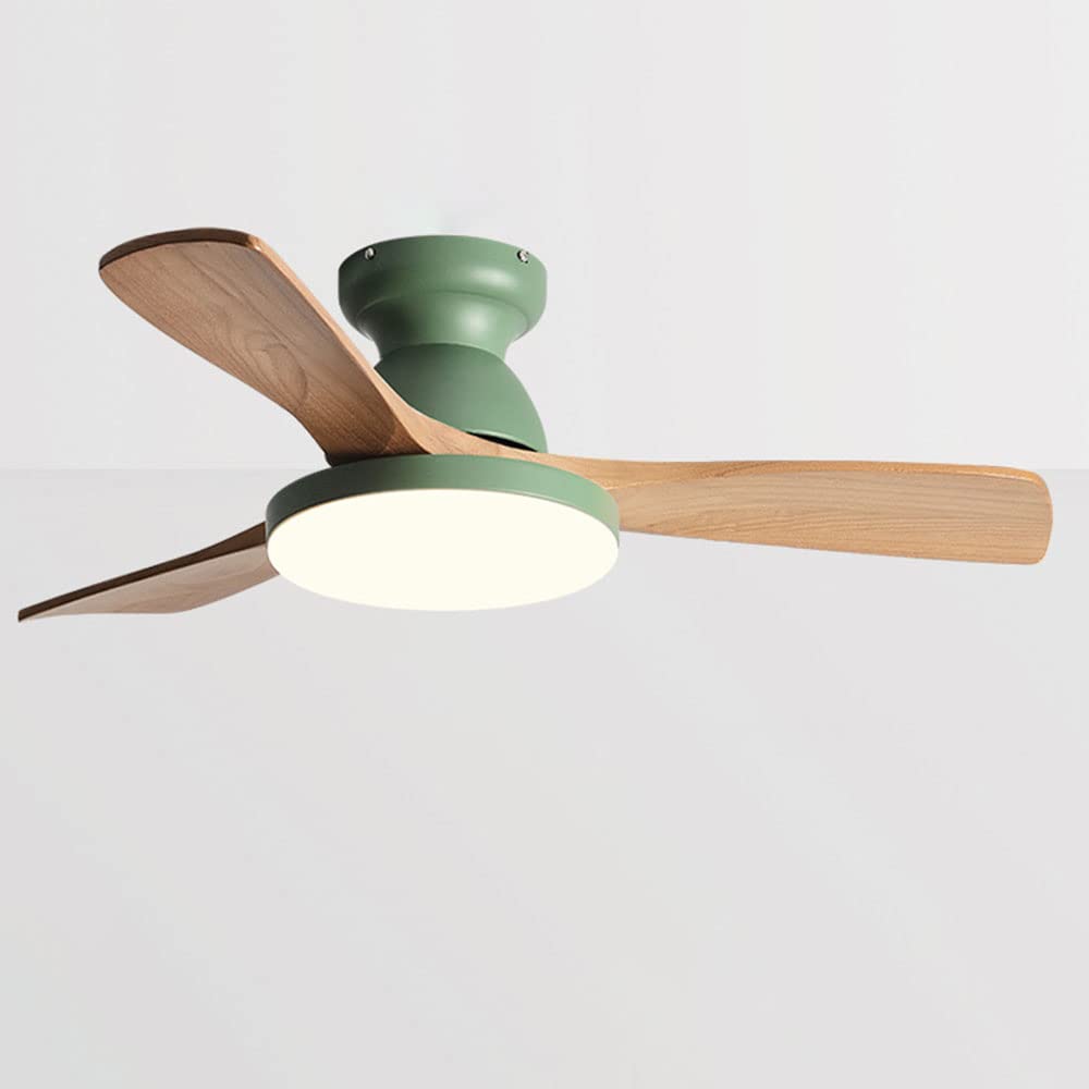 HXYSXHJUO Nordic Indoor Mute Fan Light 60W LED Dimmable Ceiling Lights 36in 3 Gear Wind Speed With Dining Room Living Lighs Lighting