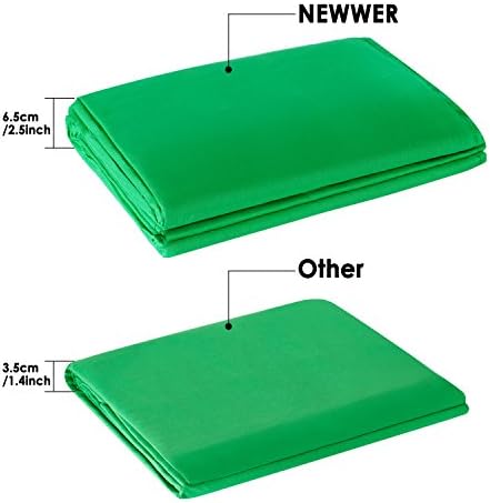 Neewer 9 x 15 feet/2.7 x 4.6 Meters Green Chromakey Muslin Backdrop Background Screen with 3 Clamps for Photo Video Studio Photography (Backdrop Stand Not Included)