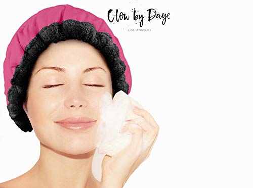 Deep Conditioning Thermal Heat Cap- Cordless, Microwavable Heat Cap for Steaming, Heat Therapy for Hair, Portable, Reversible by Glow by Daye (Pink/Black) - Thumbnail 6