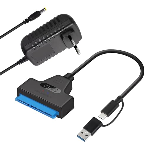 【Universale Plug & Play】 USB sata Funziona con Windows 10/11/8/7 Mac OS e Linux senza bisogno di driver aggiuntivi. Collegamento immediato a PC, laptop e altri dispositivi USB. Cavo compatto e leggero, ideale per uso domestico, ufficio o assistenza tecnica