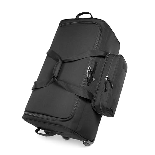 Mountain Land 120L Tactical Duffle Bag Rolling Duffle Bag with Wheels And Handle(Black)