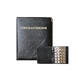 IWILCS Münzsammlung, 480 Pocket Münzen Sammelalbum, Münzen Aufbewahrung, Münzalbum Münzen Album Buch, Geeignet zum Sammeln von münzen, Penny Token und Souvenir Münzen - Schwarz