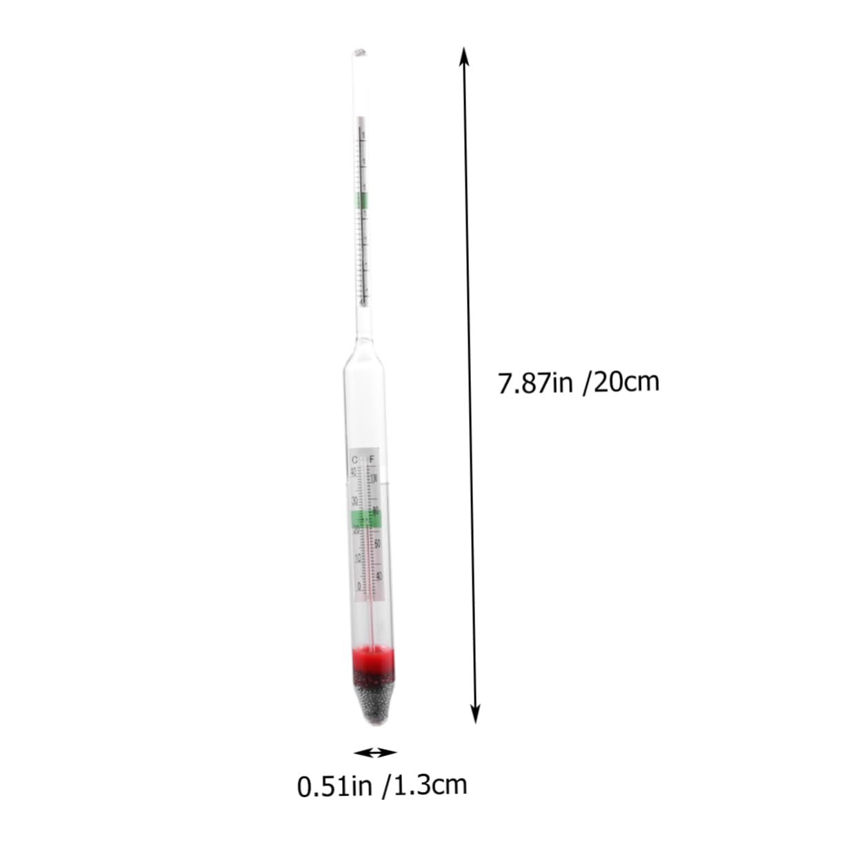 ibasenice 2Pcs Aquarium Hydrometer Glass Floating Accurate for Salt Water Testing Fish Tanks and Aquariums Easy to Use Automatic Measurement